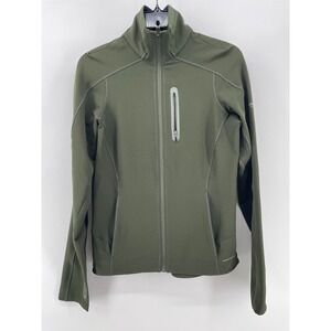 Columbia Softshell Jacket Women XS Green Titanium Omni-Shield Full Zip Hiking